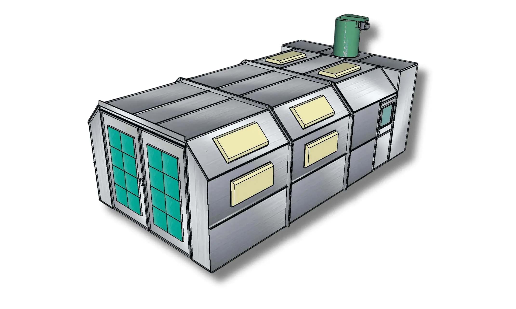 Cross Flow Bridge Exhaust Paint Booth product image